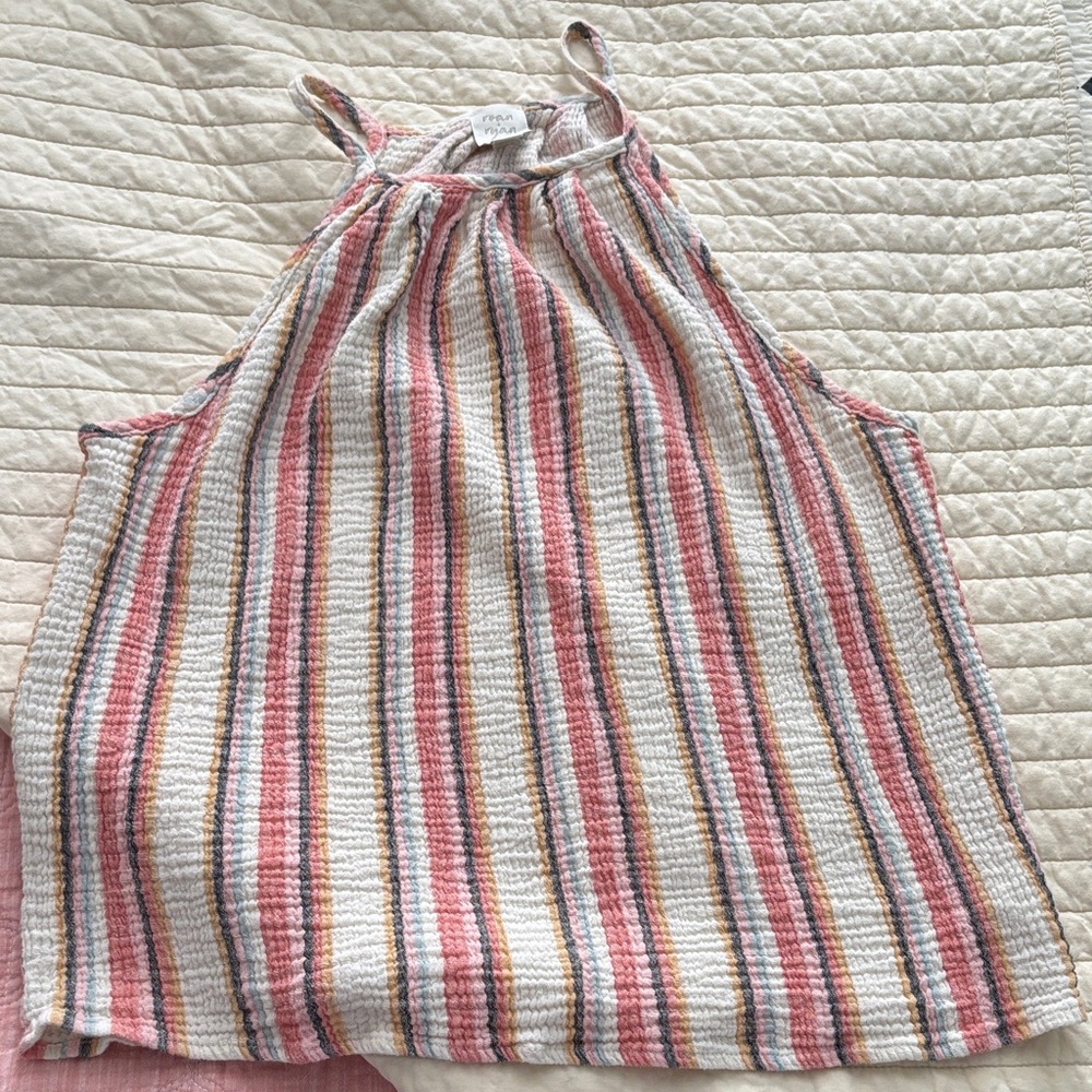 Striped Halter Tank Top